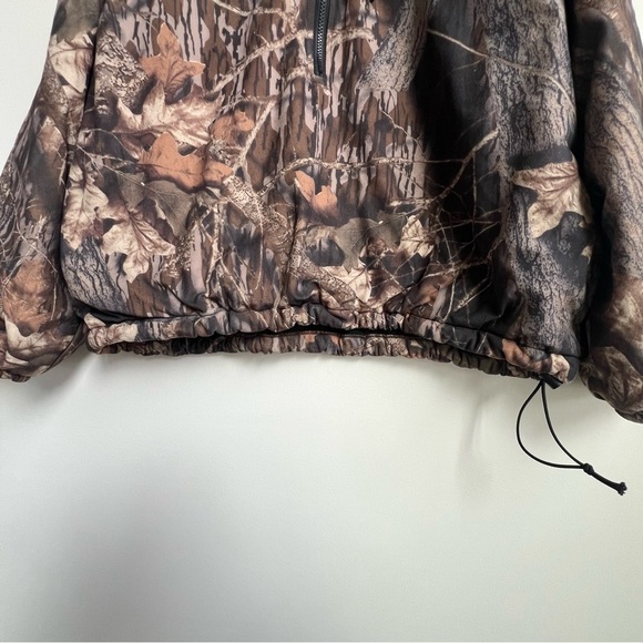 Vintage LL Bean x Mossy Oak Break-up XL Camo Jacket 1/2 Zip Hunting Camouflage - Picture 5 of 15